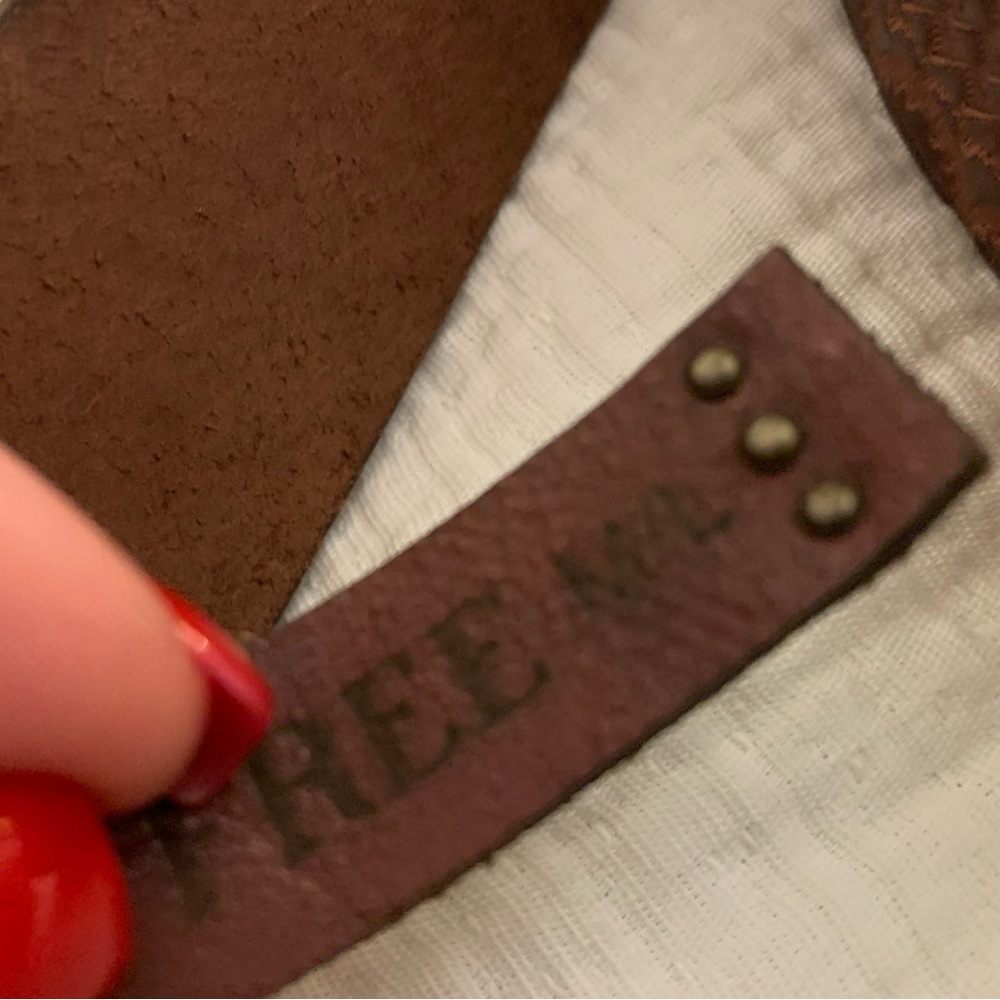 We The Free Cognac Belt with Gold Buckle - Picture 5 of 5